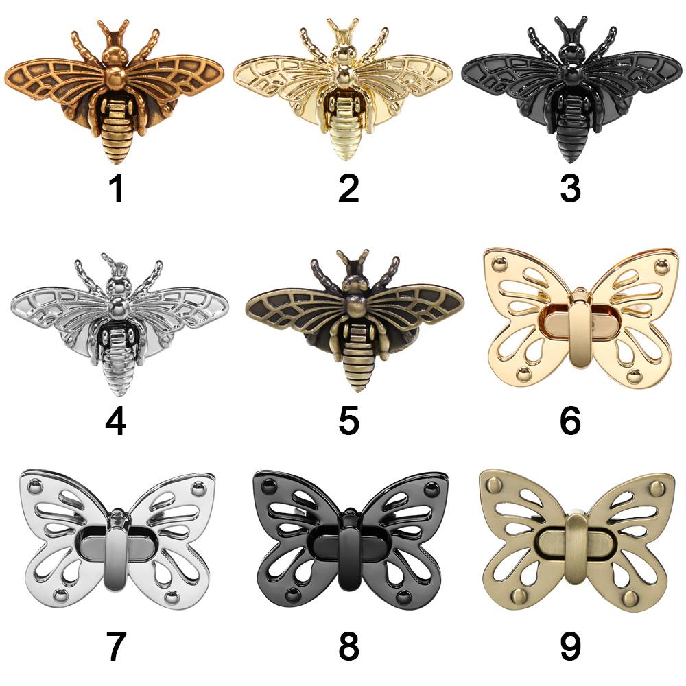 НОВЫЕ DIY аксессуары для сумочек, сумок, застежек, фурнитура, ретро-замок, металлические пряжки в форме пчелы