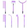 1Pcs High Frequency Facial Argon Mushroom Electrode Nozzle Attachment Tubes Face Massager Purple Light Face Skin Care Violet