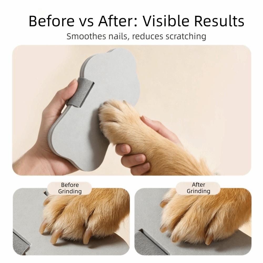 Adjustable Strap Pet Claw Grinder Elastic Dog Scratch Pad  Pet Grooming Cleaning