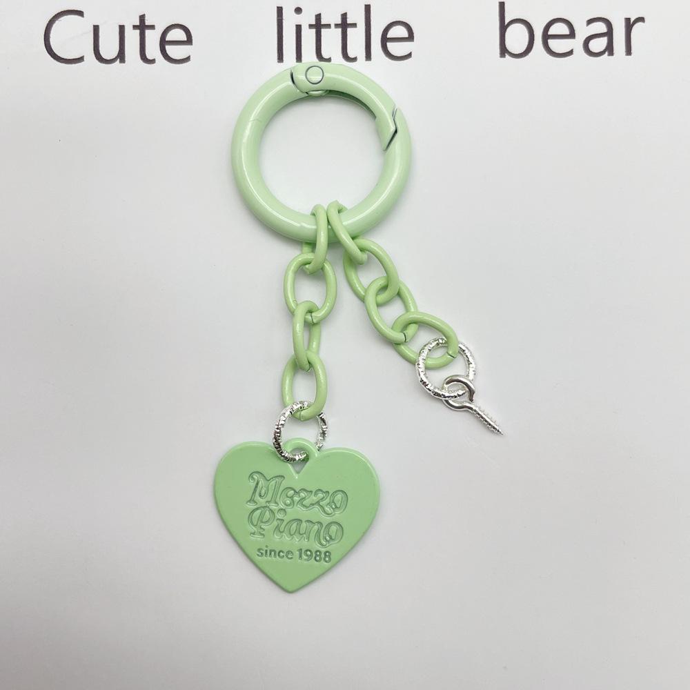 Очаровательный красочный брелок с подвеской Love и цепочкой с пружинным кольцом