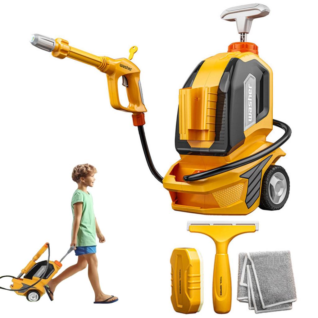 Kids Car Washing Toy Set With Spray Function For Boys
