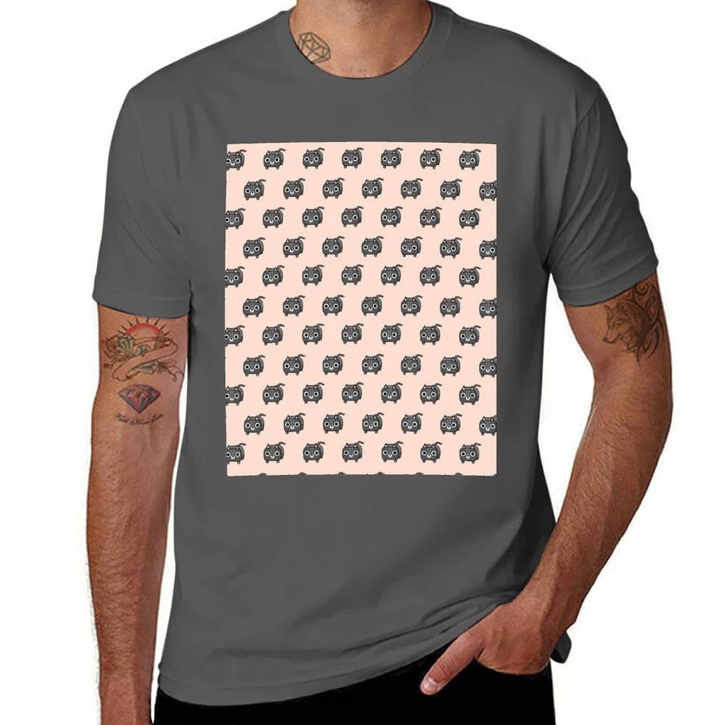 Grey Tabby Kitty Cat Loaf Tshirt Quick Dry Training Short Sleeve Tee Tshirt