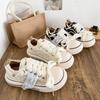 XY-A217 Latex Insole/ugly Cute Platform White Shoes Women's Shoes Big Head Board Shoes New Bread Canvas Shoes