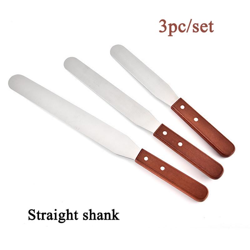 3 шт./набор угловых шпателей для глазури из нержавеющей стали, шпатель для крема, масла, торта, скребок, полировщик, кухонный гаджет