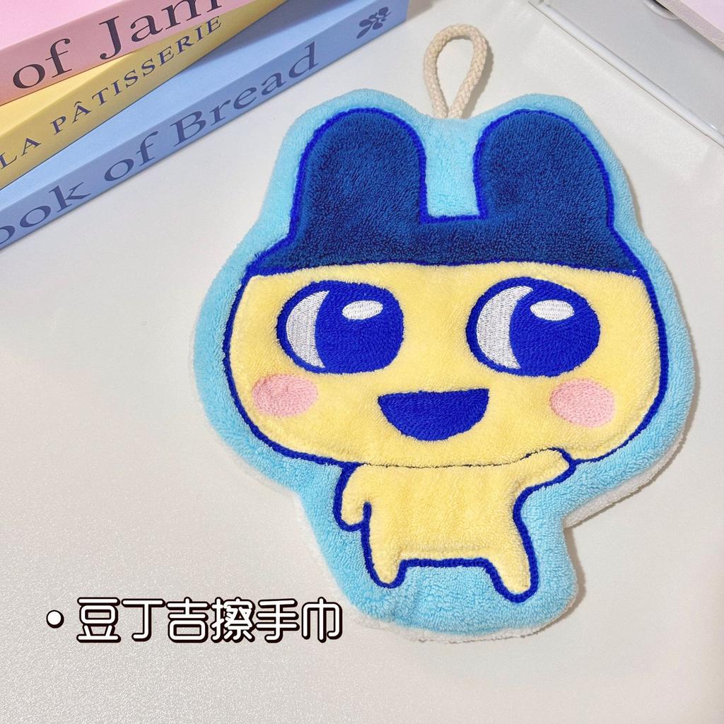 Tamagotchi Mametchi Kuchipatchi Tomomi anime cartoon coral fleece hand towel high appearance absorbent thickened handkerchief
