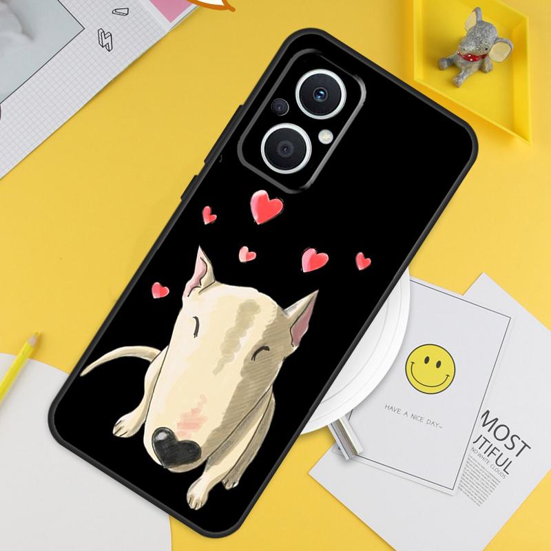 Собака Английский Бультерьер Для OPPO Reno 8T 11F 12F 13F 14F 7 8 Lite 10 11 12 13 14 Pro OPPO Find X9 X8 X5 X6 Pro Чехол