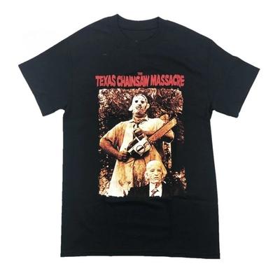 2025 Фильм ужасов Бензопила Техасская резня бензопилой Классическая Официальная Оригинальная Футболка Мужская Летняя Футболка Высокого Качества Дышащая