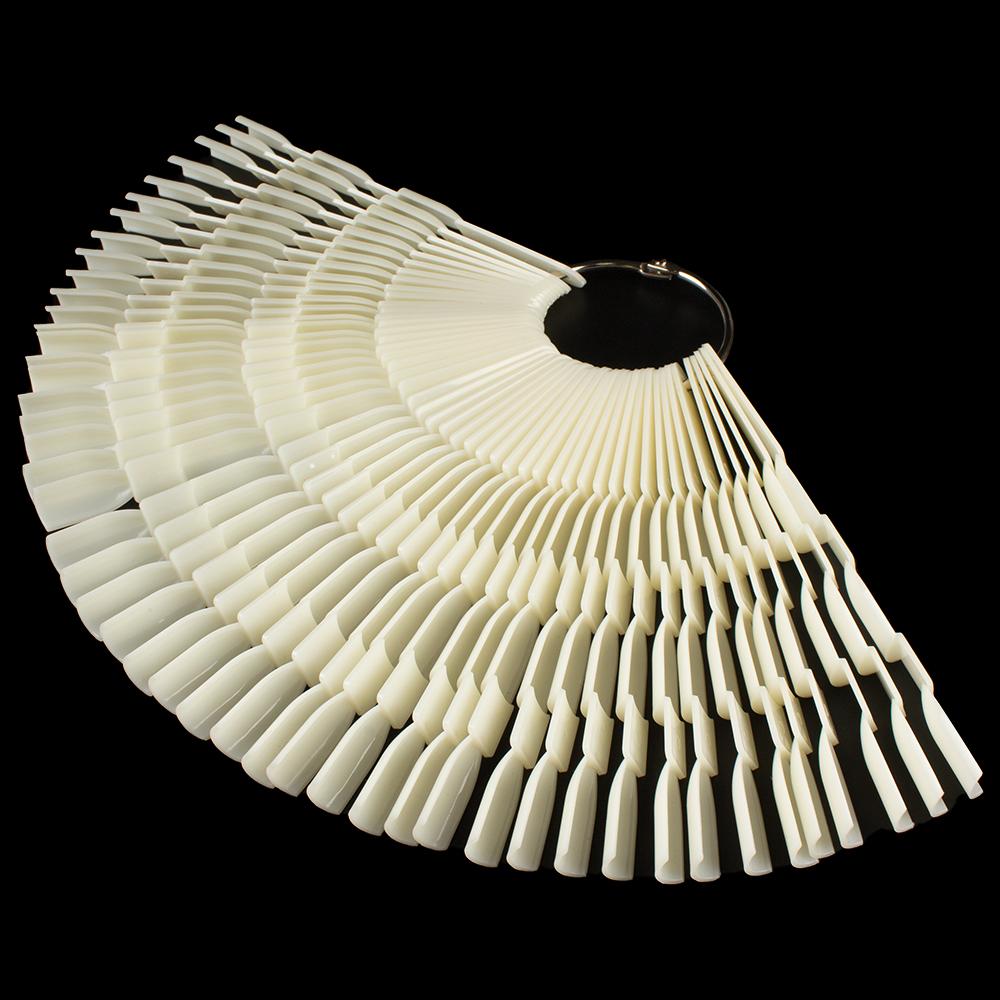 1 компл. для дизайна ногтей, веерная форма, дисплей, естественная диаграмма, гель-лак, образец окраски, тренировка, накладные ногти со съемным кольцом