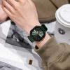 New Quartz Watch, Fashionable Square Large Dial, Simple Silicone Strap, Handsome Ladies Watch