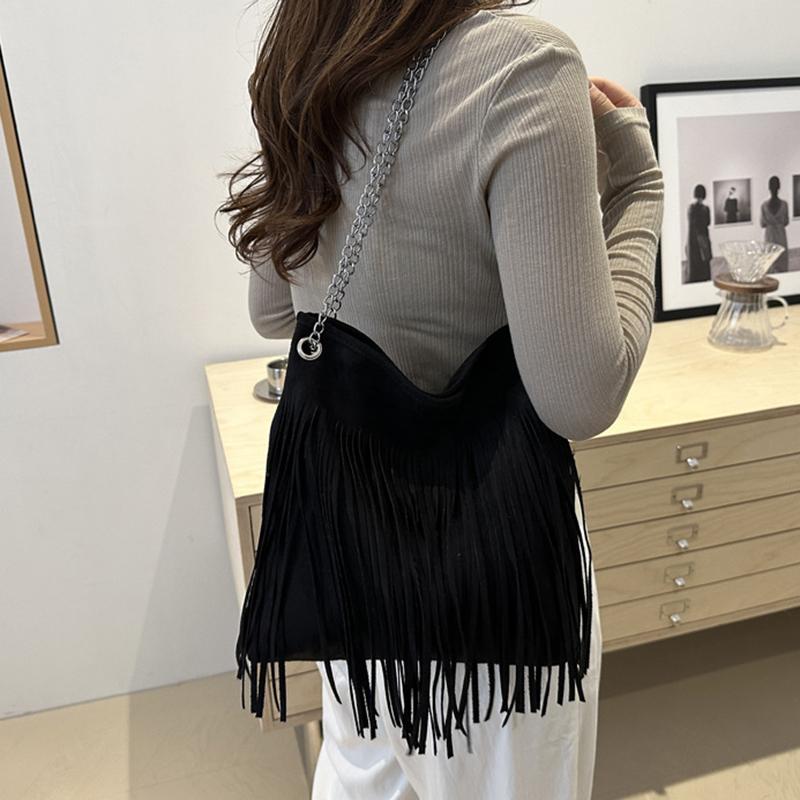 Новый стиль повседневные сумки через плечо с кисточками для женщин большая вместительная сумка через плечо дизайнерские сумки для женщин повседневное использование