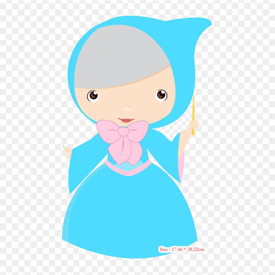 Cute Godmother Cinderella Godmother Iron On Heat Transfer Printing Vinyl Patches Sticker for Clothes DIY Appliques Washable Patches