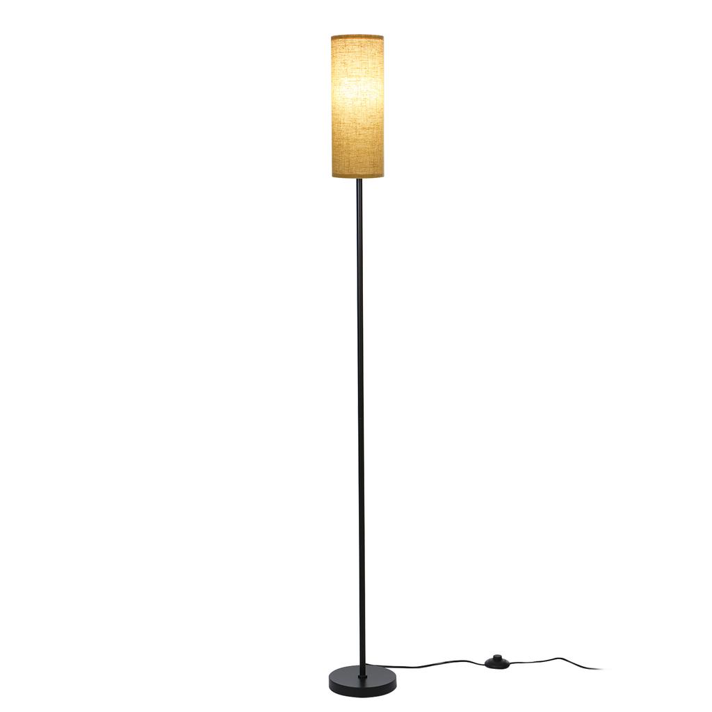 Modern Floor Lamp Standing Tall Light with LEDs Bulb 3 Light Colors Foot Switch for Bedroom Living