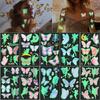 10Pcs/set Luminous Tattoo Stickers Temporary Colorful Butterfly Cute Tattoo Stickers Children's Body Fake Tattoo