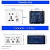 Стандартная USB-розетка ЕС, серая встроенная панель, 2,1 А, двойной USB-порт, переменный ток 110-250 В, британская настенная розетка, универсальная розетка с 5 отверстиями