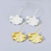 Exaggerated Ginkgo Leaf Alloy Ear Hook Earrings - Trendy Retro Fashion for Women