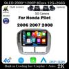 9-дюймовый экран для Honda Pilot 2006 2007 2008 Автомобильное радио Видео Мультимедиа QLED Навигация GPS IPS 4G Wifi Стерео Экран Авто