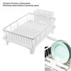 Iron Dish Drying Rack White/Black Utensil Dish Rack Stylish Kitchen Dish Rack  Countertop Storage