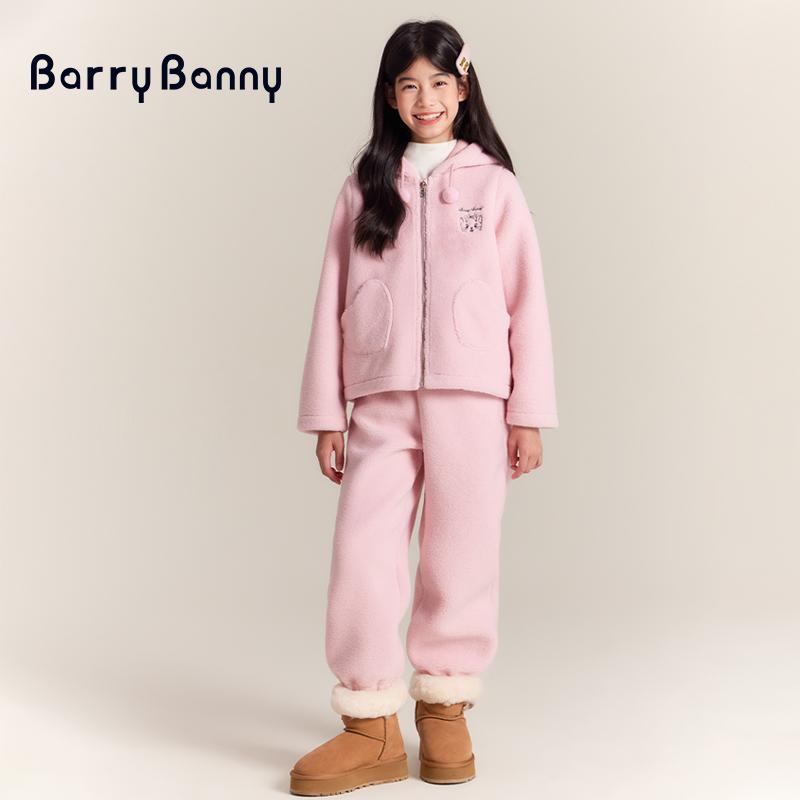Girl's Dopamine Lamb Fleece Set 2025 Autumn/Winter New Children's Loose Warm Coat