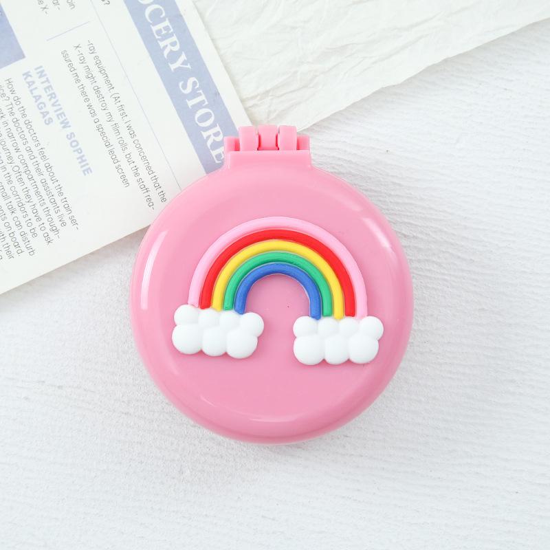 Симпатичные мини-складные гребни для волос с зеркалом, портативные для путешествий, массажная расческа для женщин и девочек, щетки для волос, аксессуары для укладки