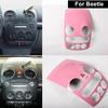 Для VW Beetle 2001 ~ 2011 Запчасти Розовый Интерьер автомобиля Крышка панели центральной консоли Чехол Украшение