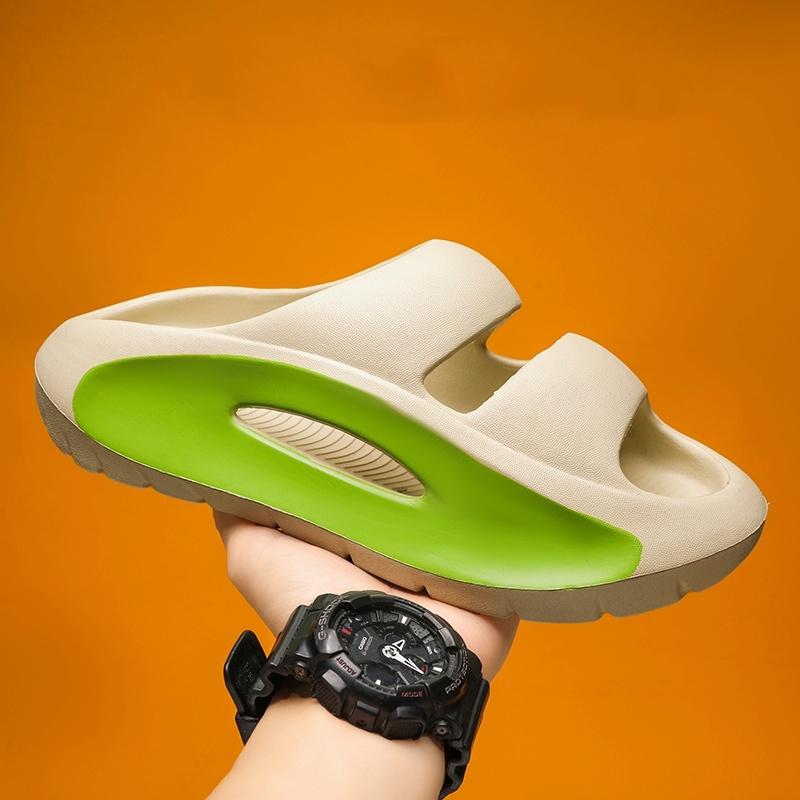 Модная обувь, мужская, летняя, новая, нескользящая, уличная, высокоэластичная, мужские тапочки, ЭВА, мягкая подошва, высококачественные, крутые шлепанцы