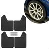 4 Pieces Car Mudguard Mudflaps Front and Rear Set Auto Accessories Easily Install Flexible Vehicle