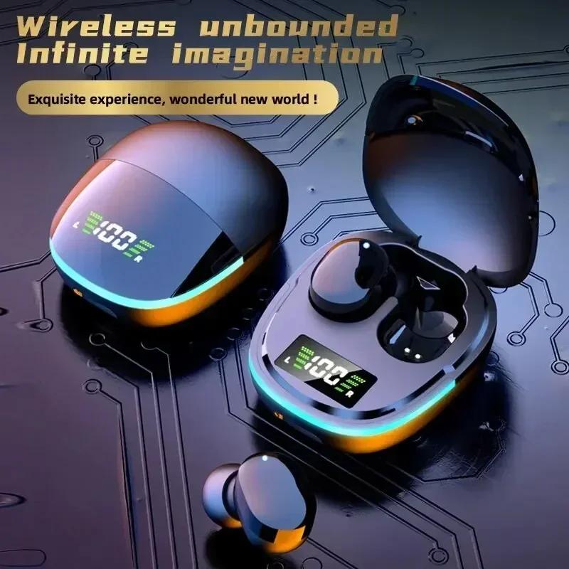 VIKEFON G9S Wireless Headphones LED Display Earbuds Fone Bluetooth 5.1 Headset Noise Reduction Touch Control Earphones with Mic