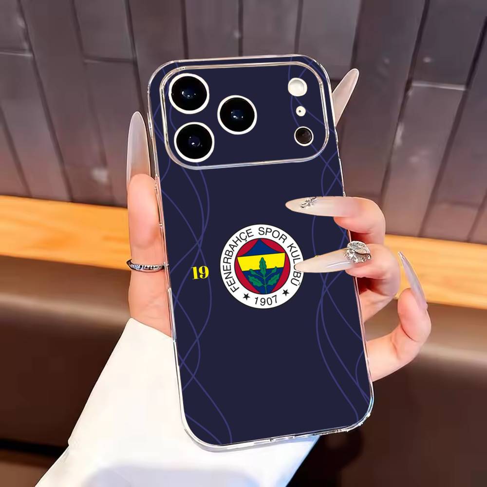 Cool Turkey Fenerbahce-Es Pattern Phone Case For iPhone17,16,15,14,13,12,11 Plus,Pro Max Soft Transparent Cover