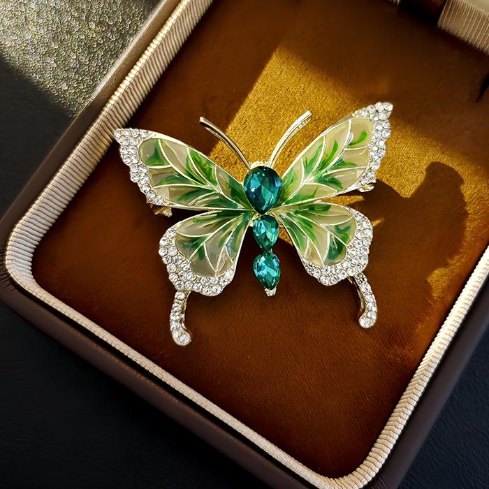 Элегантная китайская ретро эмалевая брошь Феникс и Бабочка для женщин