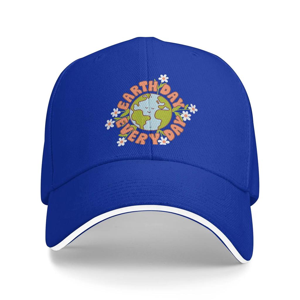 Earth Day EnvironUnisextal Baseball Cap Popular Sandwich Hat Unisex Women Adjustable Dad Hat Outdoor