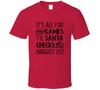 Fun And Games Till Santa Checks The Naughty List Christmas Tee Holiday Tshirt