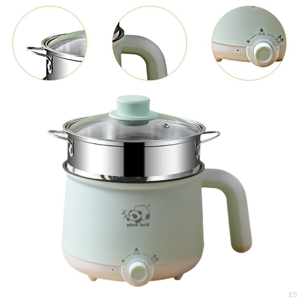 Электрическая кастрюля для приготовления лапши, риса и супа с ручкой