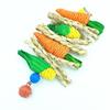 Carrot Shape Rattan Parrot Toy Handwoven Rabbit Teething Toys New Birds Chew Toy  Pet Accessories
