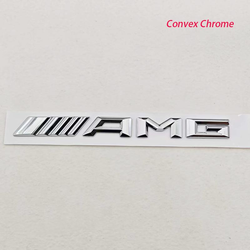 TFSM4 3D ABS Car Letters Logo AMG Badge Rear Trunk Emblem Sticker Mercedes Benz AMG A B C E G W211 W203 W204 W210 W124 Accessories