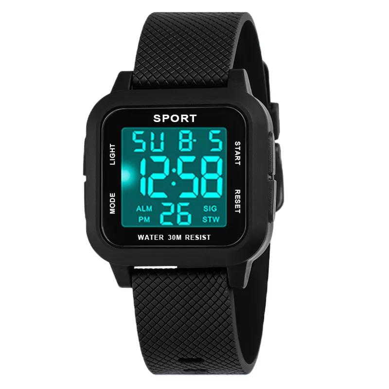 Sports Watch Men Digital Alarm Chrono Clock Waterproof Military Watches LED Electronic Wristwatch