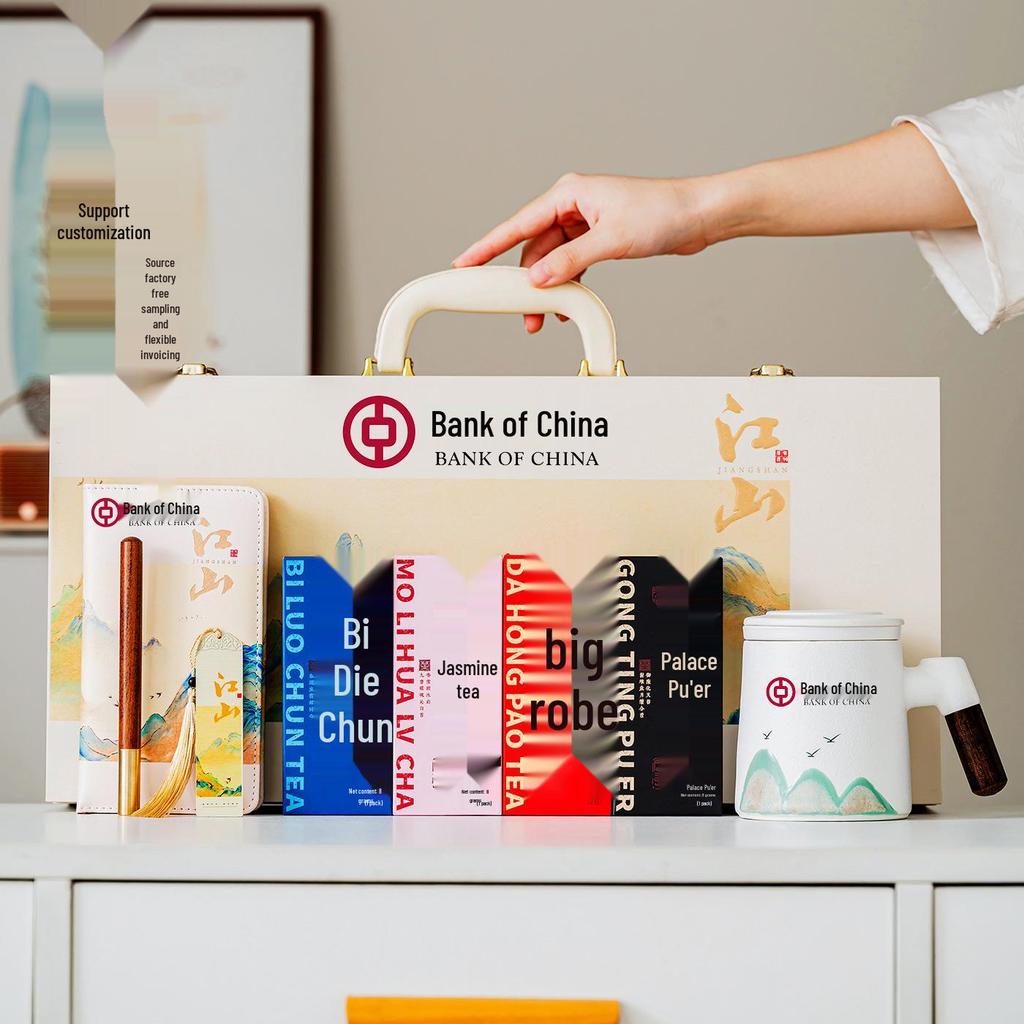 Керамический набор кружек для офиса - Сувенир для сотрудников с логотипом для ежегодных деловых встреч и корпоративных подарков