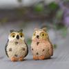 Moss Terrarium Decor Cute Owls Animal Resin Miniatures Figurine Craft Bonsai Pots Home Fairy Garden Ornament Decoration 1PCS
