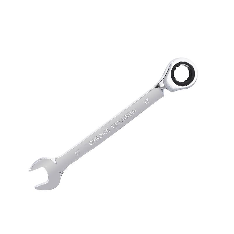 Комбинированный гаечный ключ с храповым механизмом, метрический, 72 зуба, 12 точек, CR-V, изготовленный с зеркальной полировкой