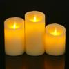 3/9 шт. Реалистичные светодиодные мерцающие беспламенные свечи с таймером и пультом дистанционного управления, работающие от батареек, электронная свеча для домашнего декора