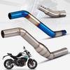 Глушитель выхлопной системы из нержавеющей стали для CFMOTO NK400/NK650 с камерой противодавления