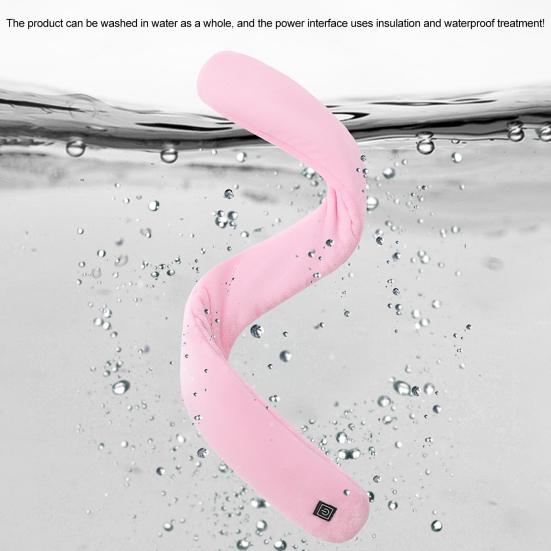 Электрический нагревательный шарф, перезаряжаемая грелка для шеи с 3 регулируемыми шестернями, плюшевая ткань, согревающая шею