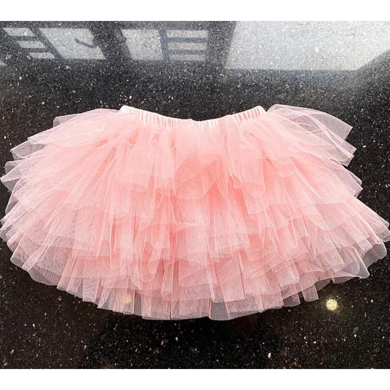 Black Fluffy Skirts Girls Little Toddler Tulle Princess Ball Gown Pettiskirt Ballet Dance Kids Partybirthday Skirt