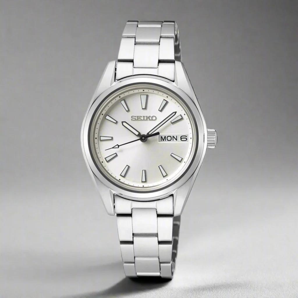 Seiko Классические женские кварцевые часы из нержавеющей стали SUR349P1