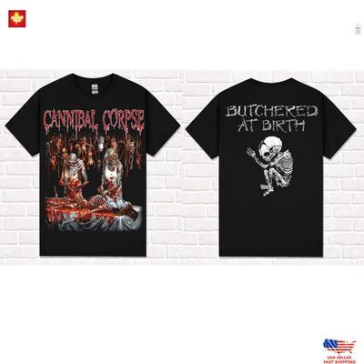 Новая одежда Cannibal Corpse Футболка "Butchered at Birth". Брутальный Дэт-метал. Футболка Unisex
