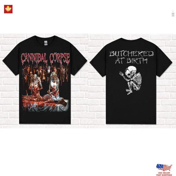 Новая одежда Cannibal Corpse Футболка "Butchered at Birth". Брутальный Дэт-метал. Футболка Unisex