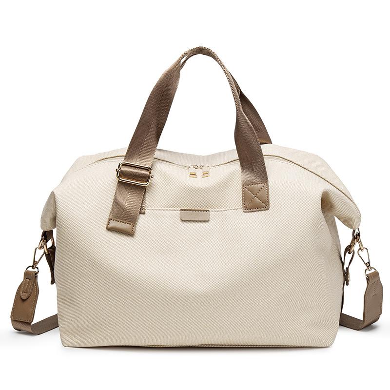 Fashion Outdoor Travel Bag Canvas Separate Fitness Bag Simple Leisure Large Capacity Student Luggage Storage Bag