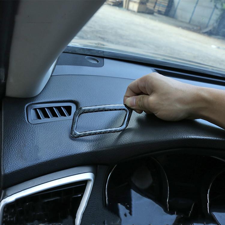 2 шт./компл., мягкое углеродное волокно, стильная приборная панель автомобиля, кондиционер, вентиляционная крышка, наклейка для Nissan X-Trail 2014-авто