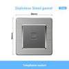 Universal Wall Light Switch Brushed Stainless Steel Panel,UK Type-c 18W Quick Charging Socket 220V Double USB Electrical Outlet