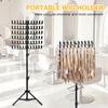 144 Pegs Braiding Wig Hair Rack Standing Display Stand Hair Racks Adjustable Height Hair Extension Styling Tools
