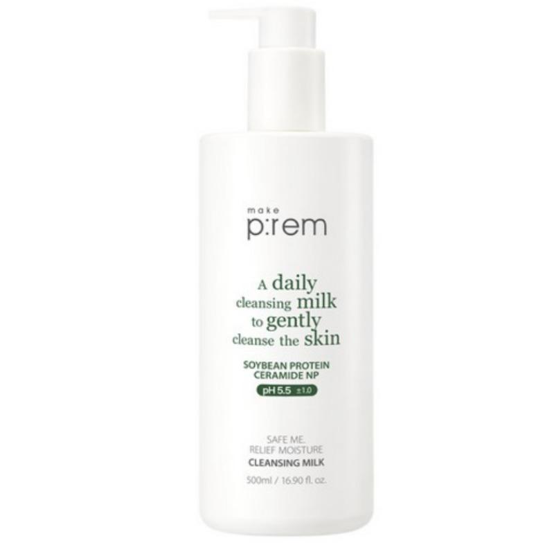 Makeprem Safe Me Relief Moisture Cleansing Milk Special Set 500ml (+Foam Cleanser 40ml × 2) 1 Set